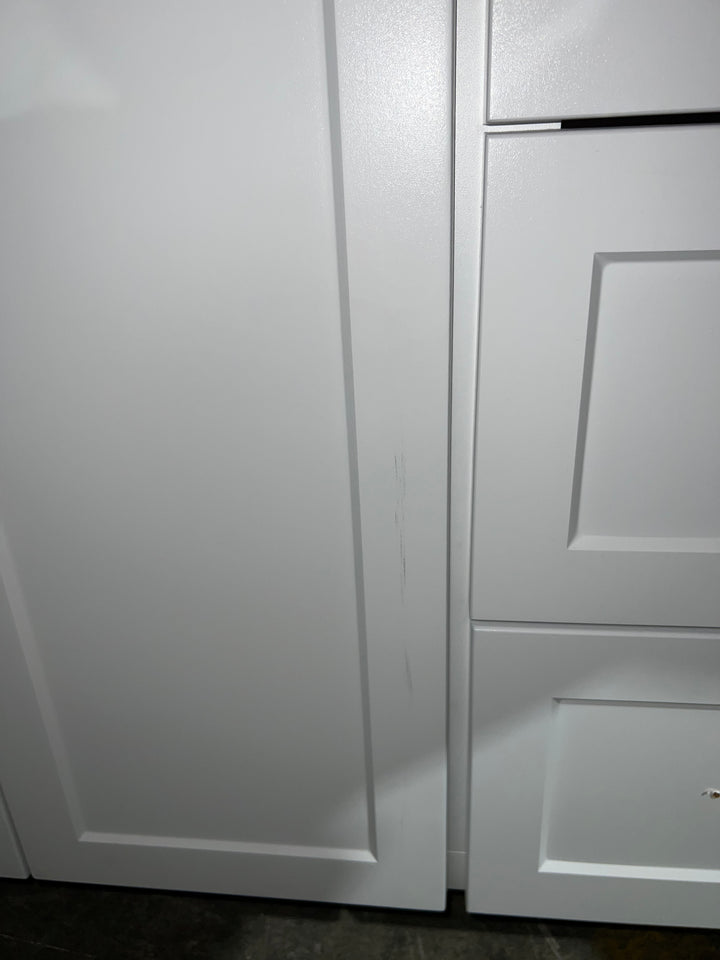 Style Selections Davies 36-in White Single Sink Bathroom Vanity with White (DAMAGED)  (NO TOP) (DONT LIST) (MP)