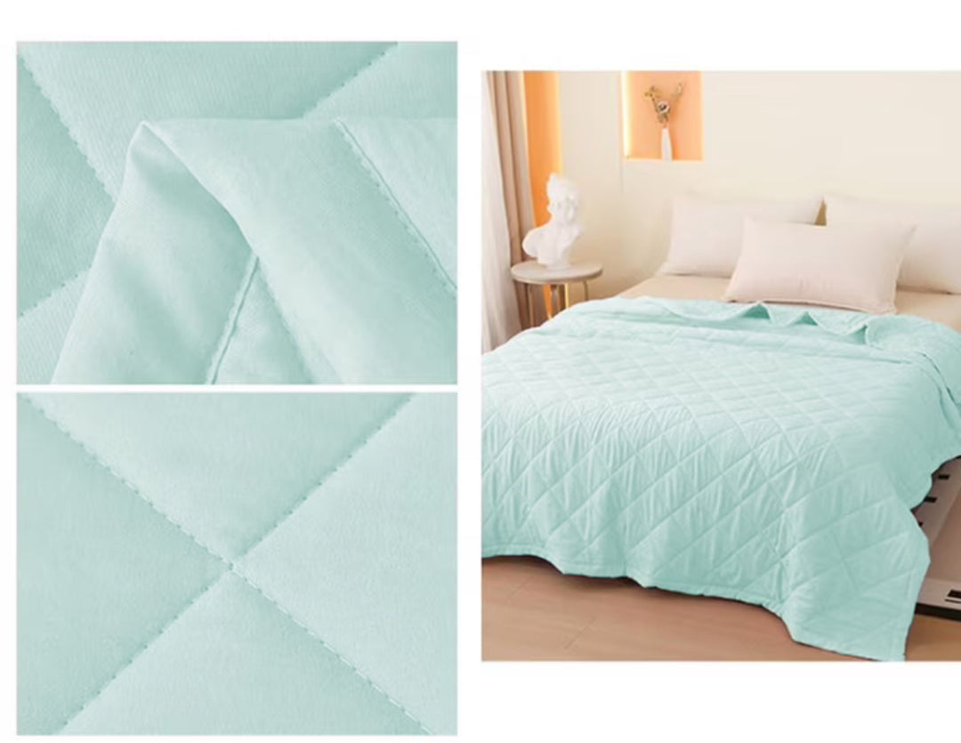Cooling Quilted Blanket Oversized/ Twin NEW