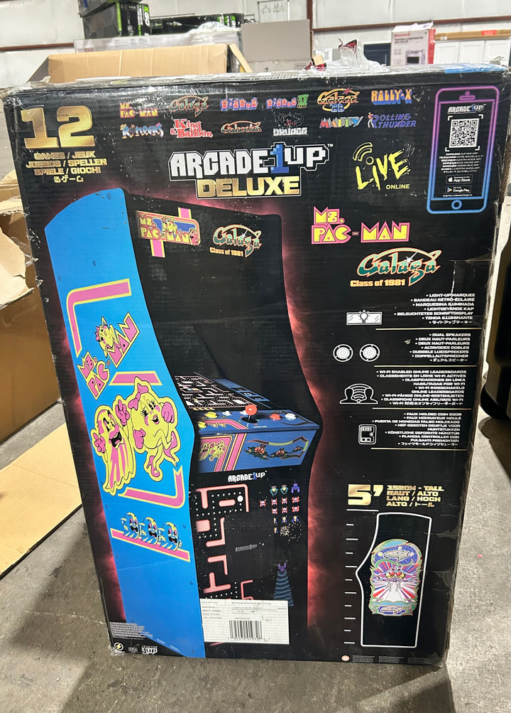 Class of '81 Ms. Pac Man /Galaga Deluxe Arcade Machine (open box)
