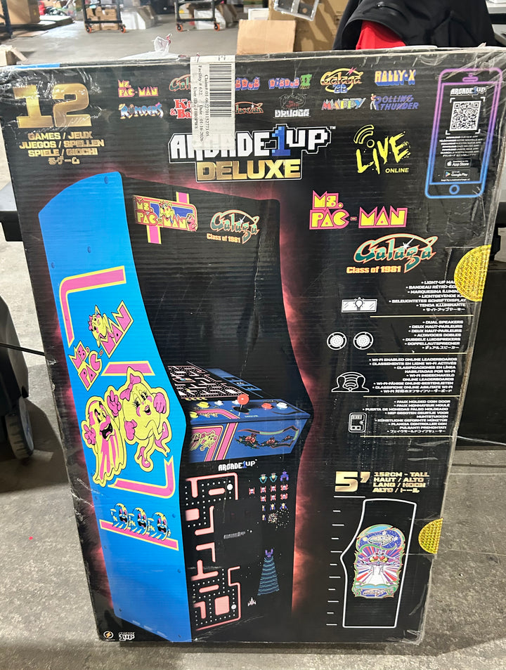 Class of '81 Ms. Pac Man /Galaga Deluxe Arcade Machine (open box)