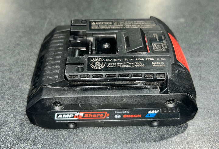 Bosch 18 -Volt 1 -Pack Lithium-ion ( 4 Ah Battery ) (used)