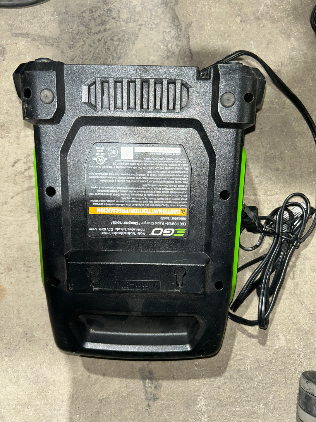 EGO 56 -Volt, Lithium Ion (Li-ion) Battery Charger (used)