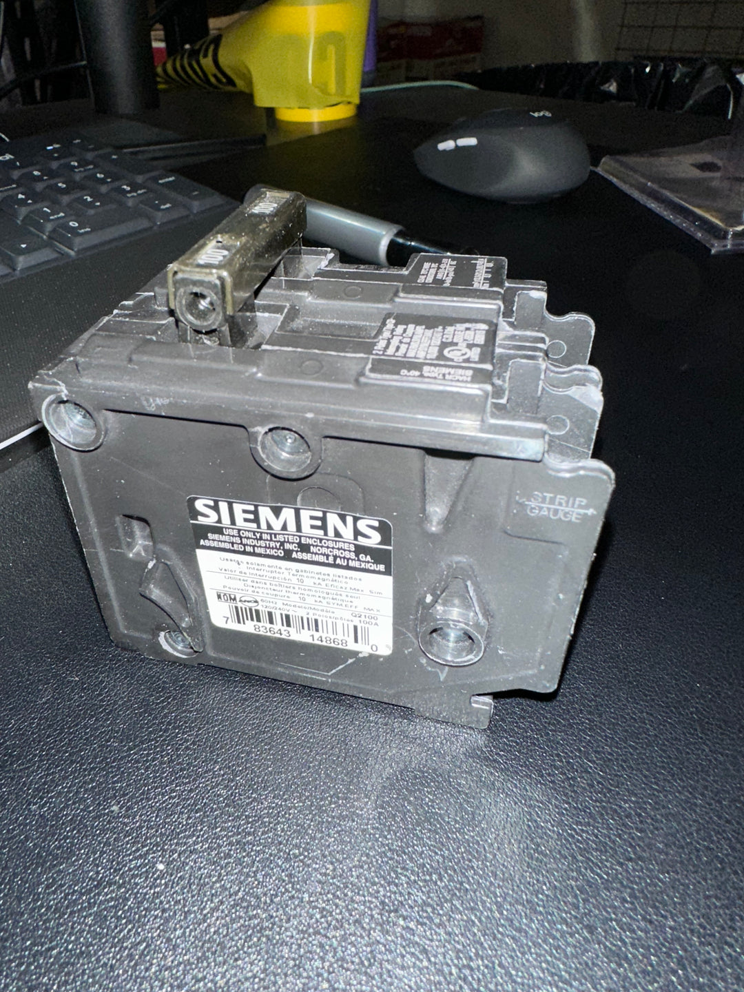 Siemens QP 100-amp 2 -Pole Standard trip Circuit Breaker (USED)