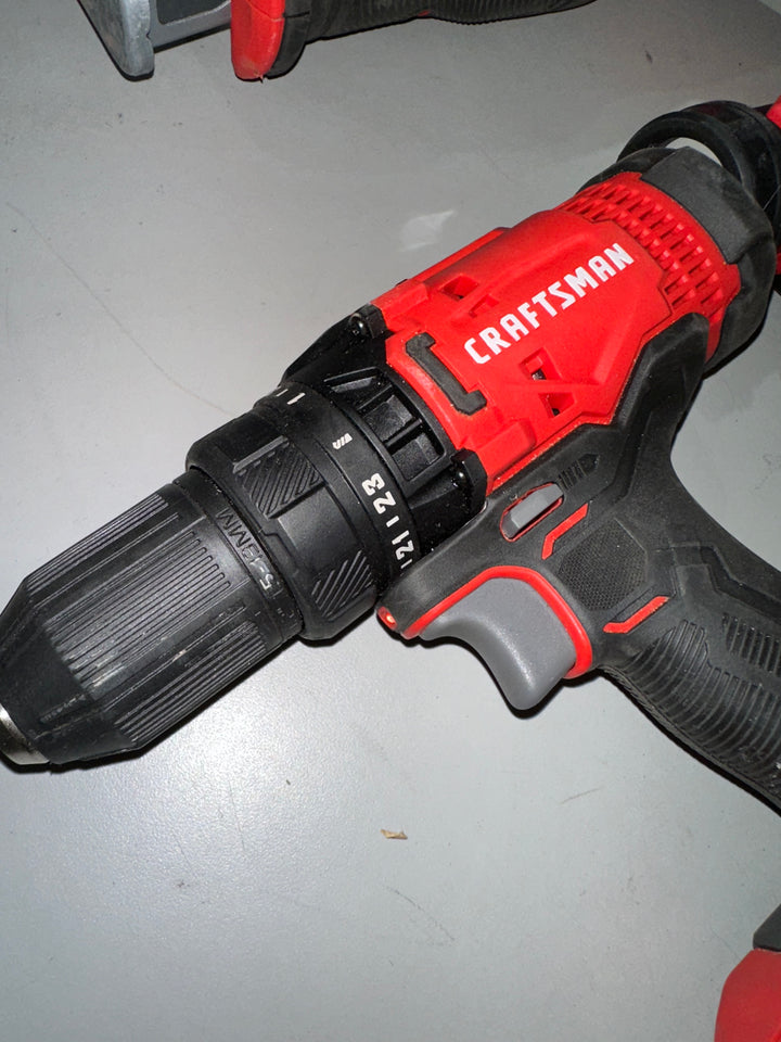 CRAFTSMAN V20 20-volt Max 4-Tool Power Tool Combo Kit with Soft Case (2-Batteries and Charger Included) (Used)