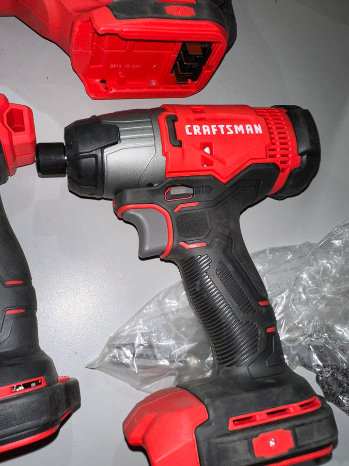 CRAFTSMAN V20 20-volt Max 4-Tool Power Tool Combo Kit with Soft Case (2-Batteries and Charger Included) (Used)