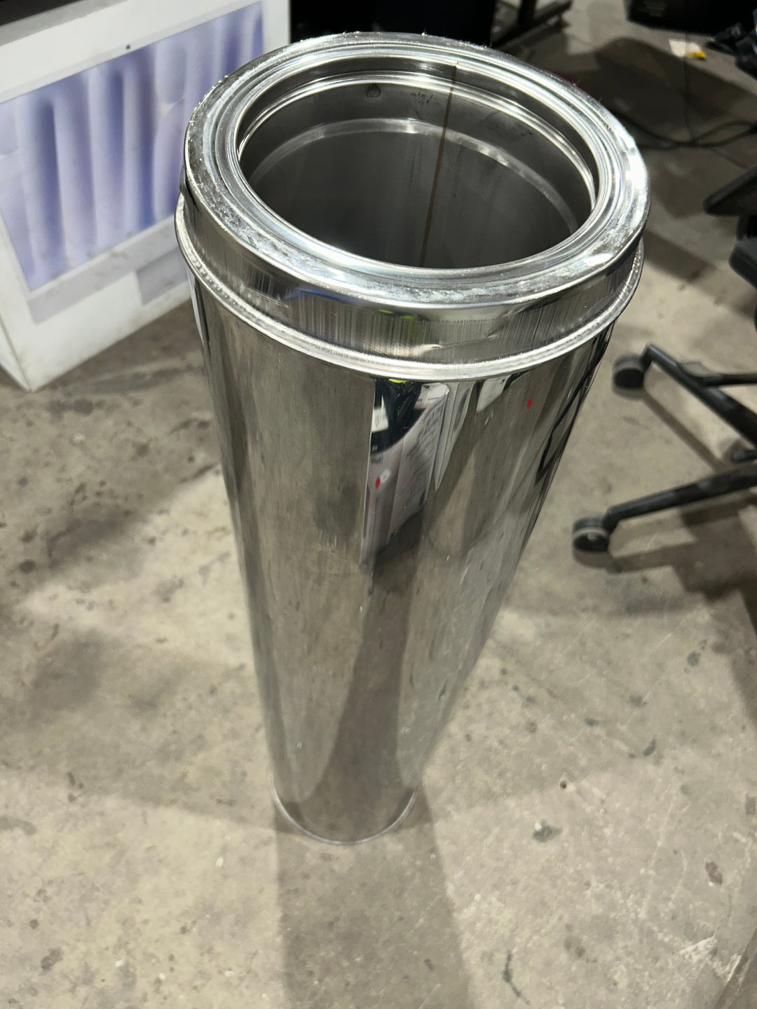 SuperVent 6-in x 36-in Insulated Double Wall Stainless Steel Chimney Pipe (used)