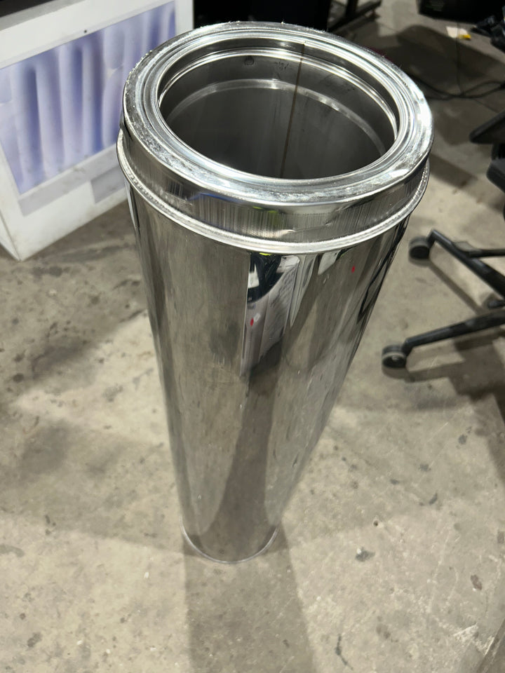 SuperVent 6-in x 36-in Insulated Double Wall Stainless Steel Chimney Pipe (used)