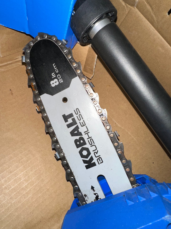 Kobalt 24-volt 8-in 2 Ah Pole Saw (Battery and Charger Included) (USED)