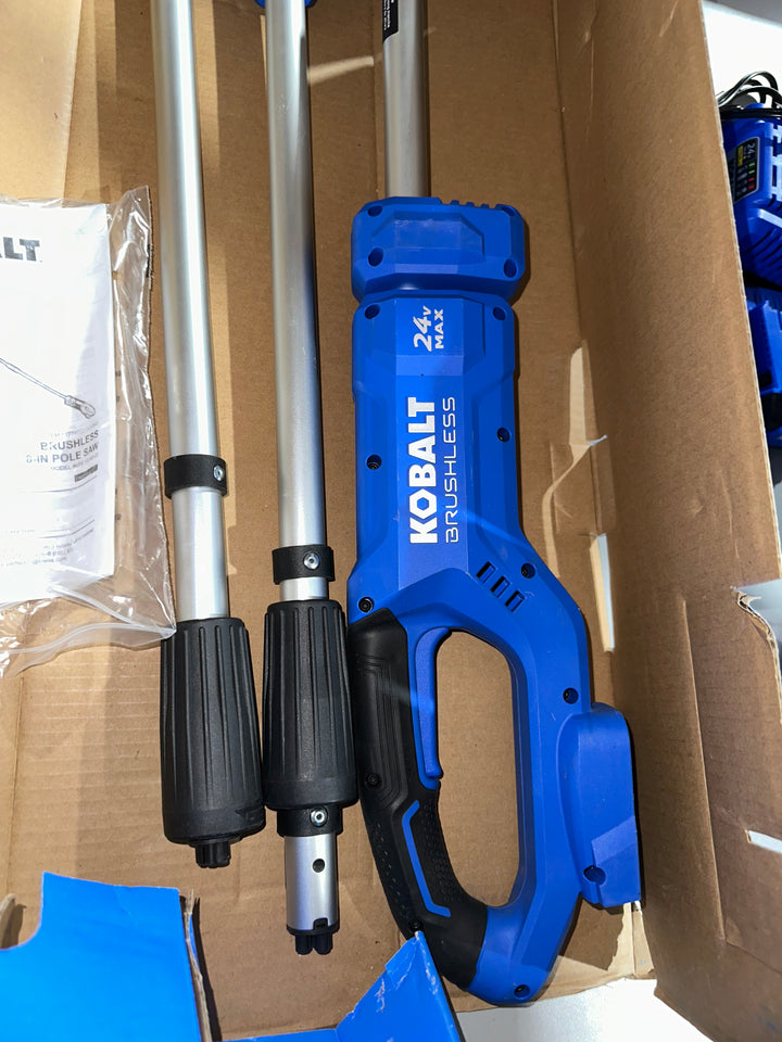 Kobalt 24-volt 8-in 2 Ah Pole Saw (Battery and Charger Included) (USED)