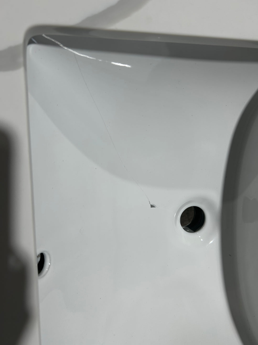 Project Source Series 60-in Light Gray Bathroom Vanity Base Cabinet with Top (damaged)