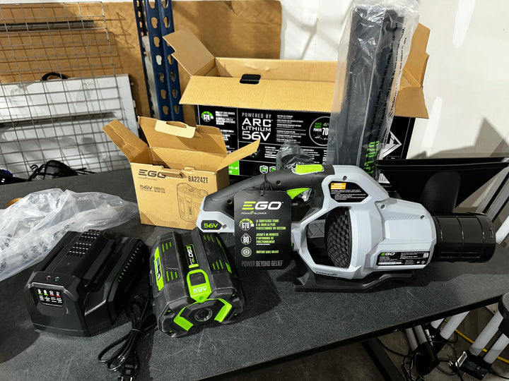 EGO POWER+ 56-volt 670-CFM 180-MPH Battery Handheld Leaf Blower 4 Ah (Battery and Charger Included) (USED)