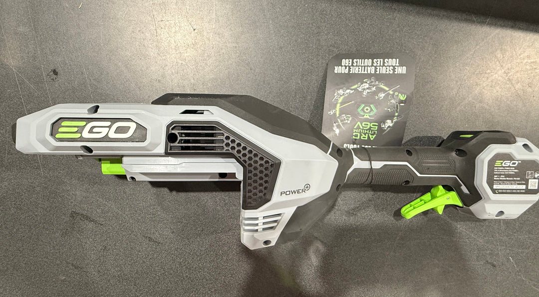 EGO POWER+ Multi-Head System with LINE IQ, POWERLOAD 56-volt 17-in Straight Shaft Attachment Capable Battery String Trimmer 5 Ah (Battery Included) (Charger Included)(used)