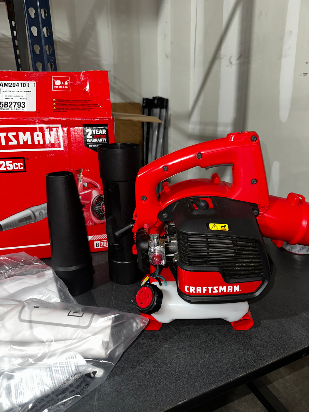 CRAFTSMAN B210 25-cc 2-cycle 430-CFM 200-MPH Gas Handheld Leaf Blower (used)