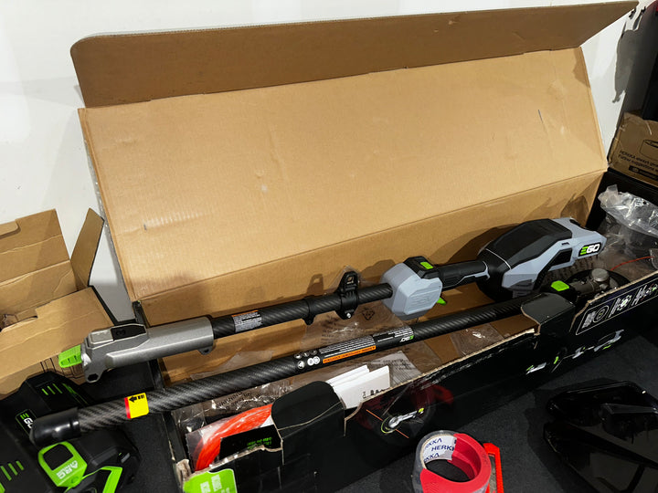 EGO POWER+ Multi-Head System with LINE IQ, POWERLOAD 56-volt 17-in Straight Shaft Attachment Capable Battery String Trimmer 5 Ah (Battery Included) (Charger Included)(used)