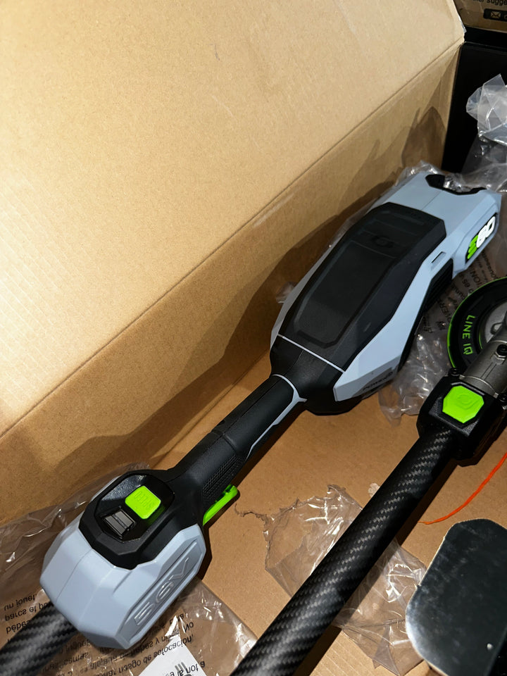 EGO POWER+ Multi-Head System with LINE IQ, POWERLOAD 56-volt 17-in Straight Shaft Attachment Capable Battery String Trimmer 5 Ah (Battery Included) (Charger Included)(used)