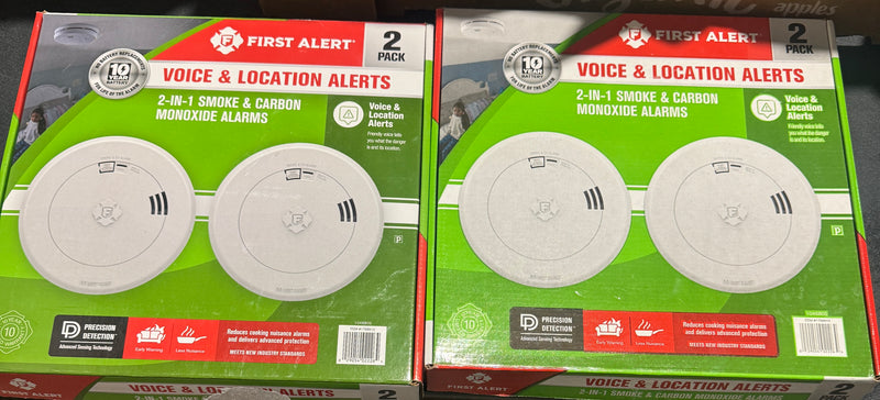 First Alert 2-in-1 Z-Wave Wireless Smoke Detector & Carbon Monoxide Alarm, Battery Operated- 4 Pack