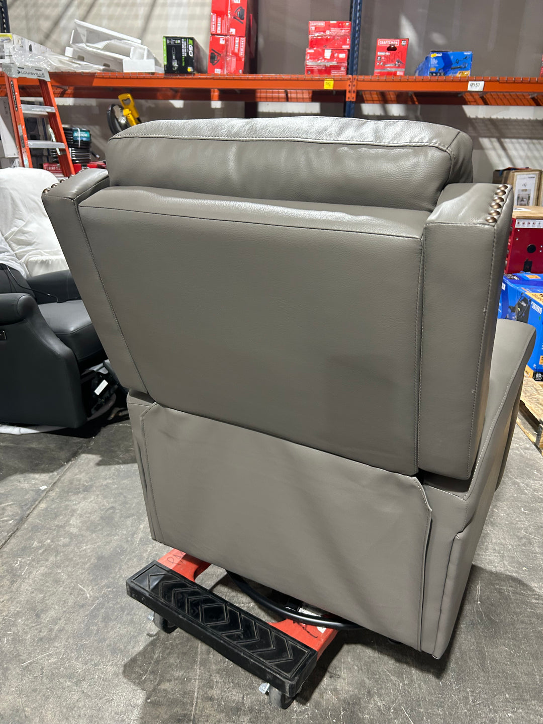 Beatriz Living Room Recliner with Metal Base - DOVE (open box)