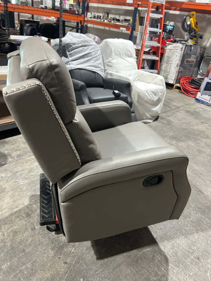 Beatriz Living Room Recliner with Metal Base - DOVE (open box)