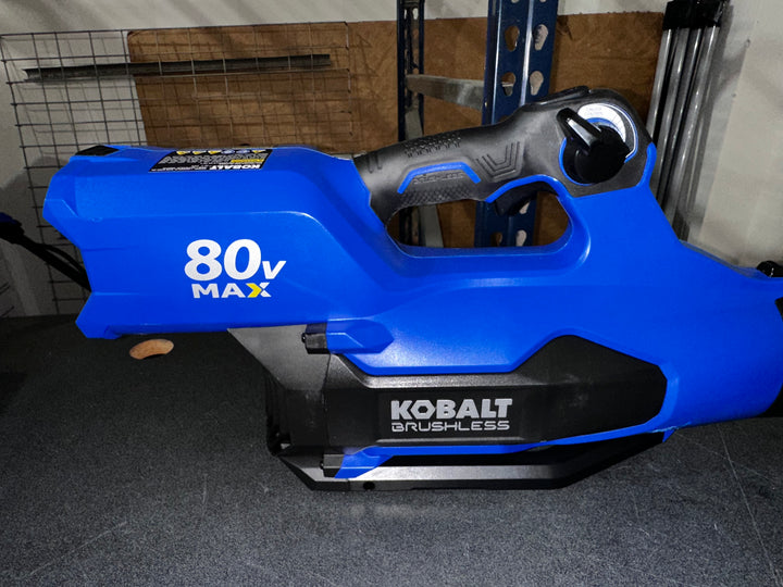Kobalt 80-volt 630-CFM 140-MPH Battery Handheld Leaf Blower 4 Ah (used)