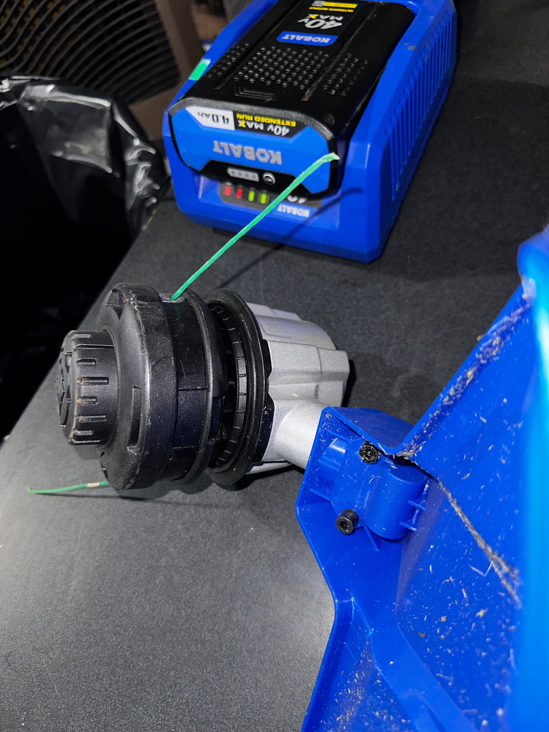 Kobalt 80-volt 16-in Straight Shaft Battery String Trimmer 4 Ah (Battery Included) (Charger Included) (used)