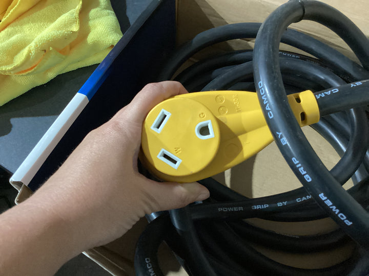 Camco Power Grip Camper/RV 25-Foot Extension Cord, 30-Amp (used)