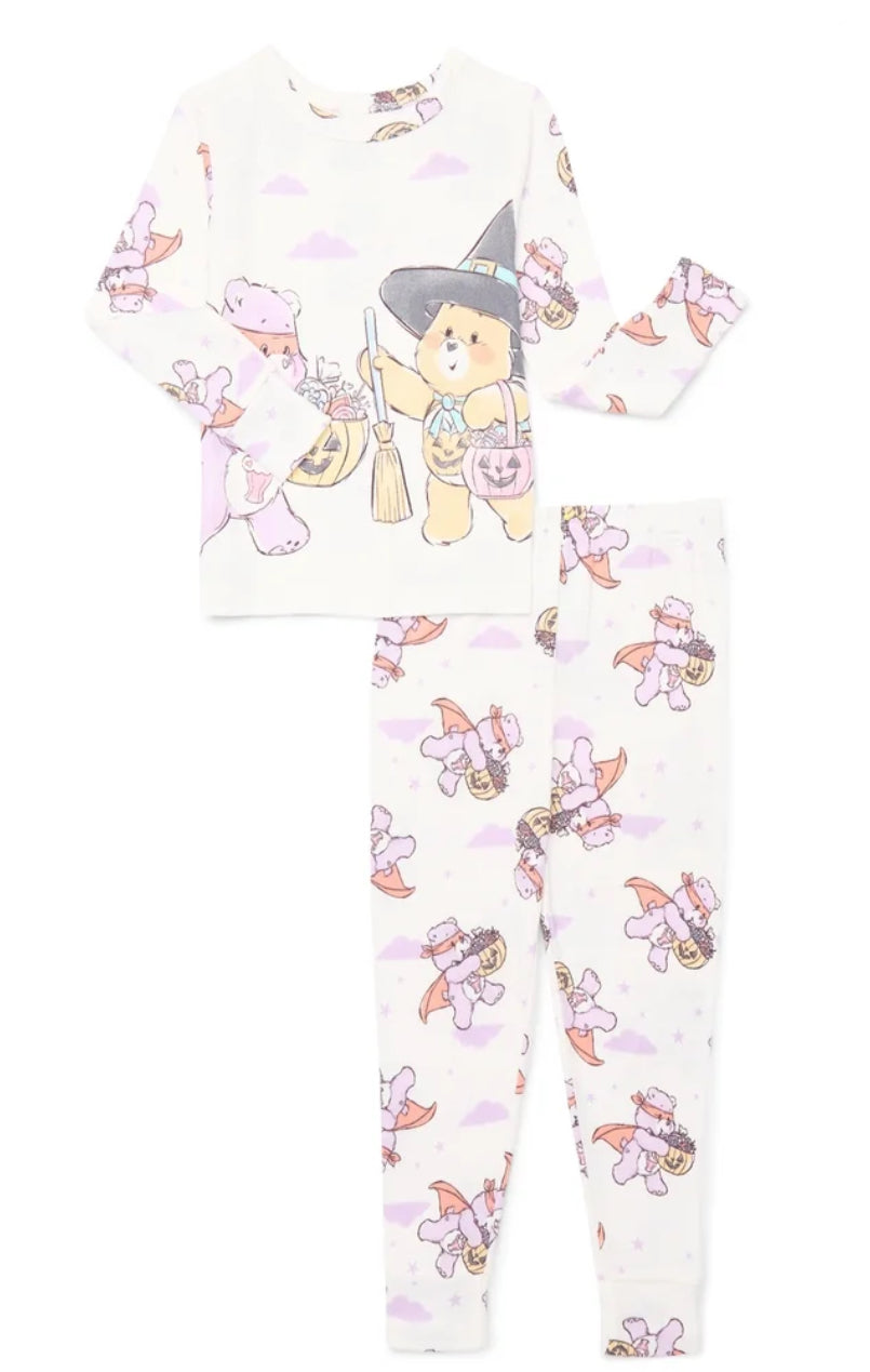 Care Bears Toddlers’ Halloween Glow In The Dark Pajama Set 6PCK NEW