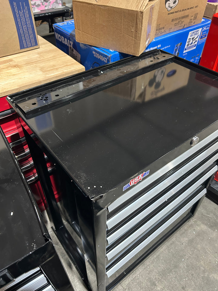CRAFTSMAN 2000 Series 26.5-in W x 37.5-in H 5 -Drawer Steel Rolling Tool Cabinet ( Black ) (OPEN BOX)