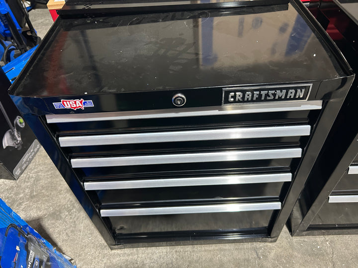 CRAFTSMAN 2000 Series 26.5-in W x 37.5-in H 5 -Drawer Steel Rolling Tool Cabinet ( Black ) (damaged)