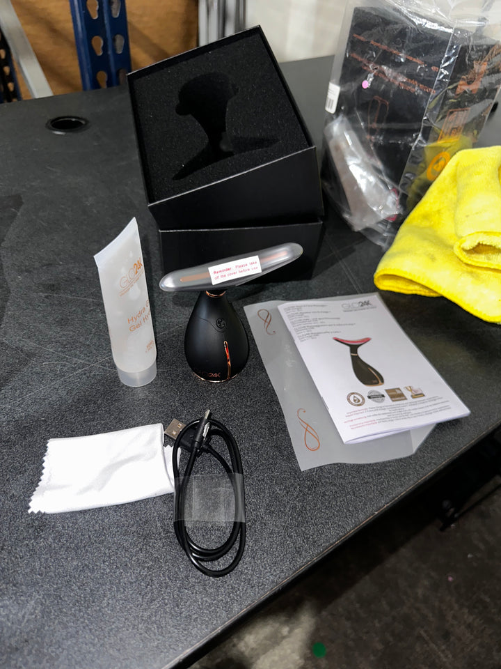 GLO24K Skin Rejuvenation Beauty Device for Face and Neck (USED)