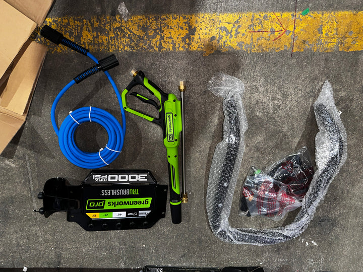 Greenworks Pro 3000 PSI 2-GPM Cold Water Electric Pressure Washer with 5 Spray Tips (used)