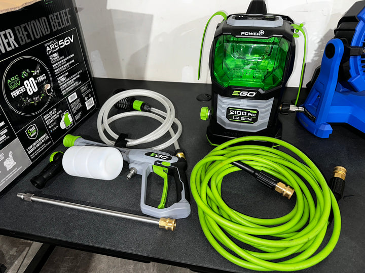 EGO POWER+ Compact 2100-PSI 1.2-GPM Cold Water Battery Pressure washer with 4 Spray Tips (USED)