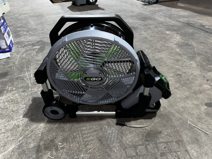 EGO 18-in 56-Volt 5-Speed High Velocity Indoor/Outdoor Grey Misting Floor Fan (Battery and Charger Not Included) (Used)(Damaged)