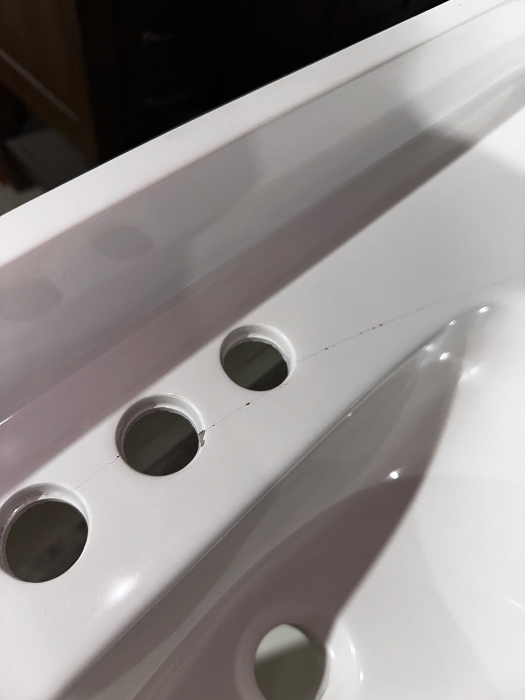 Project Source Dover 30-in Light Gray Single Sink Bathroom Vanity with White Cultured Marble Top (DAMAGED TOP)