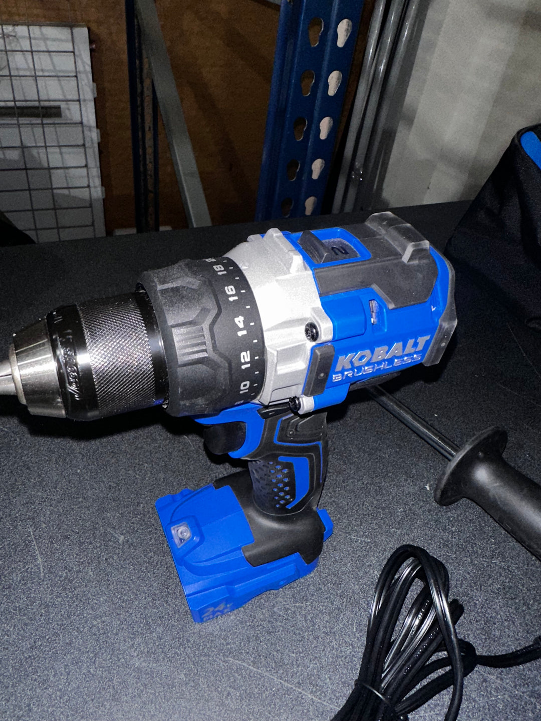 Kobalt 24-volt 1/2-in Keyless Brushless Cordless Drill 1 -Batteries Included (Soft Bag Included)(USED)(no box)