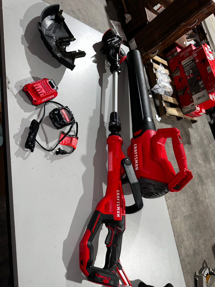 Kit combinado de recortadora de hilo y soplador de hojas inalámbrico CRAFTSMAN V20 de 20 voltios máx., 2 Ah (batería y cargador incluidos) (USADO)