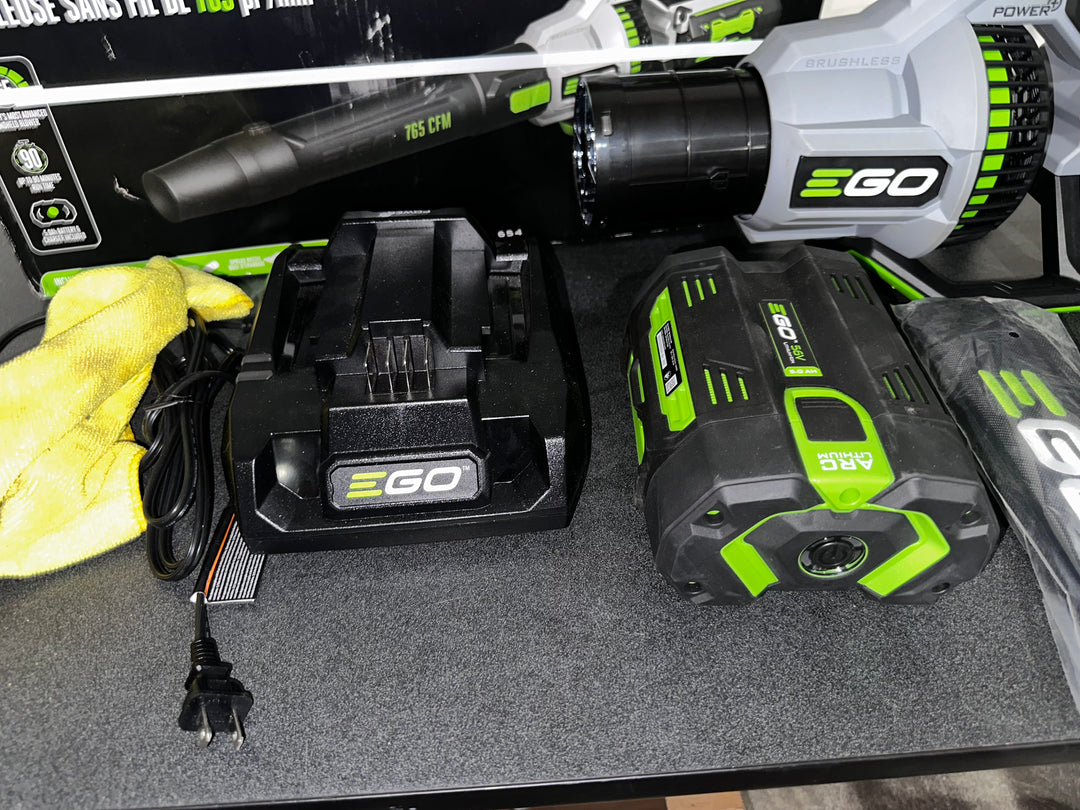 EGO 56-volt 765-CFM 200-MPH Battery Handheld Leaf Blower 5 Ah (Battery and Charger Included) (Used)