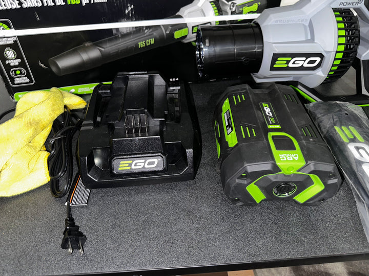EGO 56-volt 765-CFM 200-MPH Battery Handheld Leaf Blower 5 Ah (Battery and Charger Included) (Used)