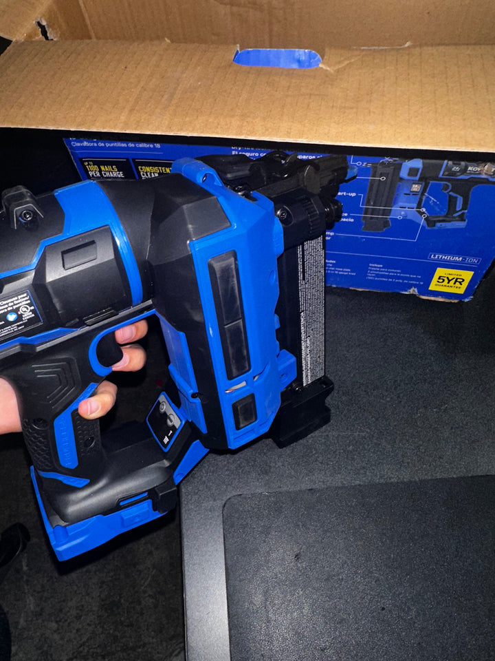 Kobalt XTR 2-1/8-in 18 -Gauge Cordless Straight Brad Nailer (USED)
