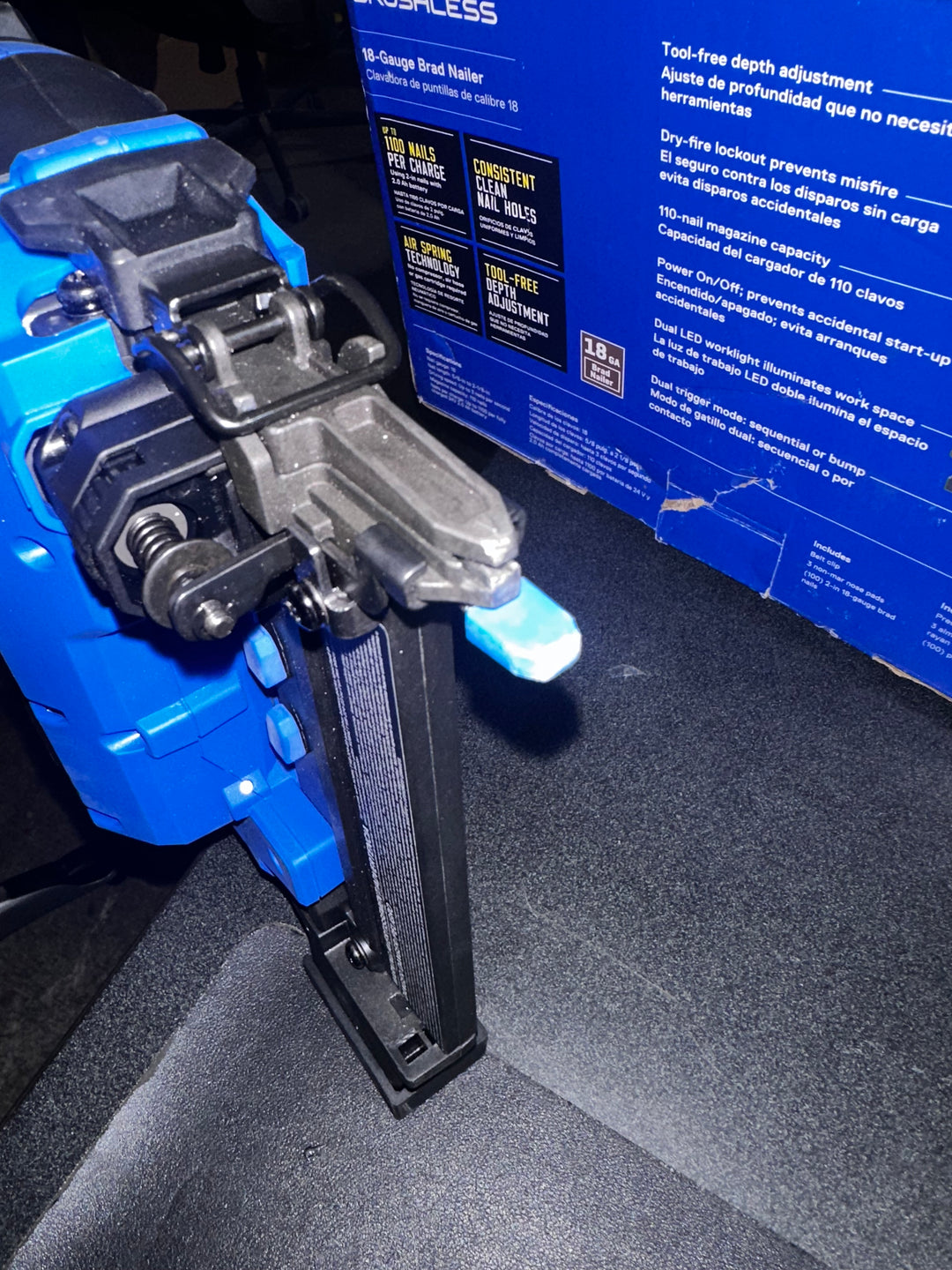 Kobalt XTR 2-1/8-in 18 -Gauge Cordless Straight Brad Nailer (USED)