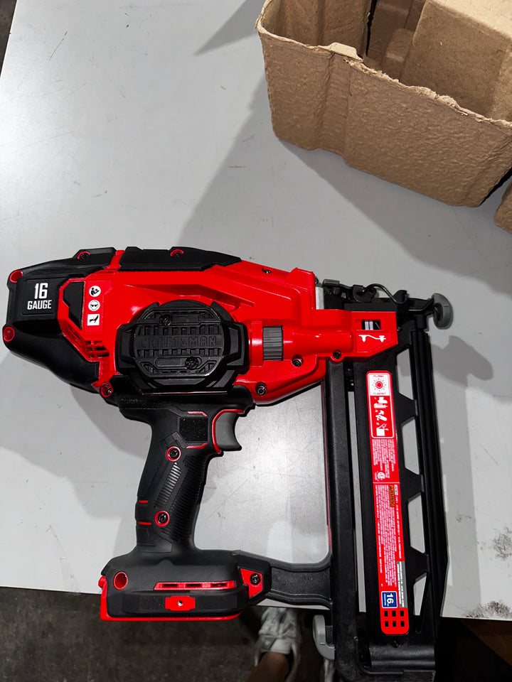 CRAFTSMAN V20 2-1/2-in 16-Gauge Cordless Straight Finish Nailer (Battery Not Included and Charger Not Included) (used)