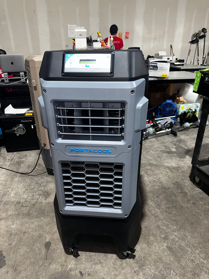 Portacool Apex 500 - WiFi High Velocity 800-CFM 5 -Speed Outdoor Portable Evaporative Cooler for 500-sq ft (Motor Included) (open box)