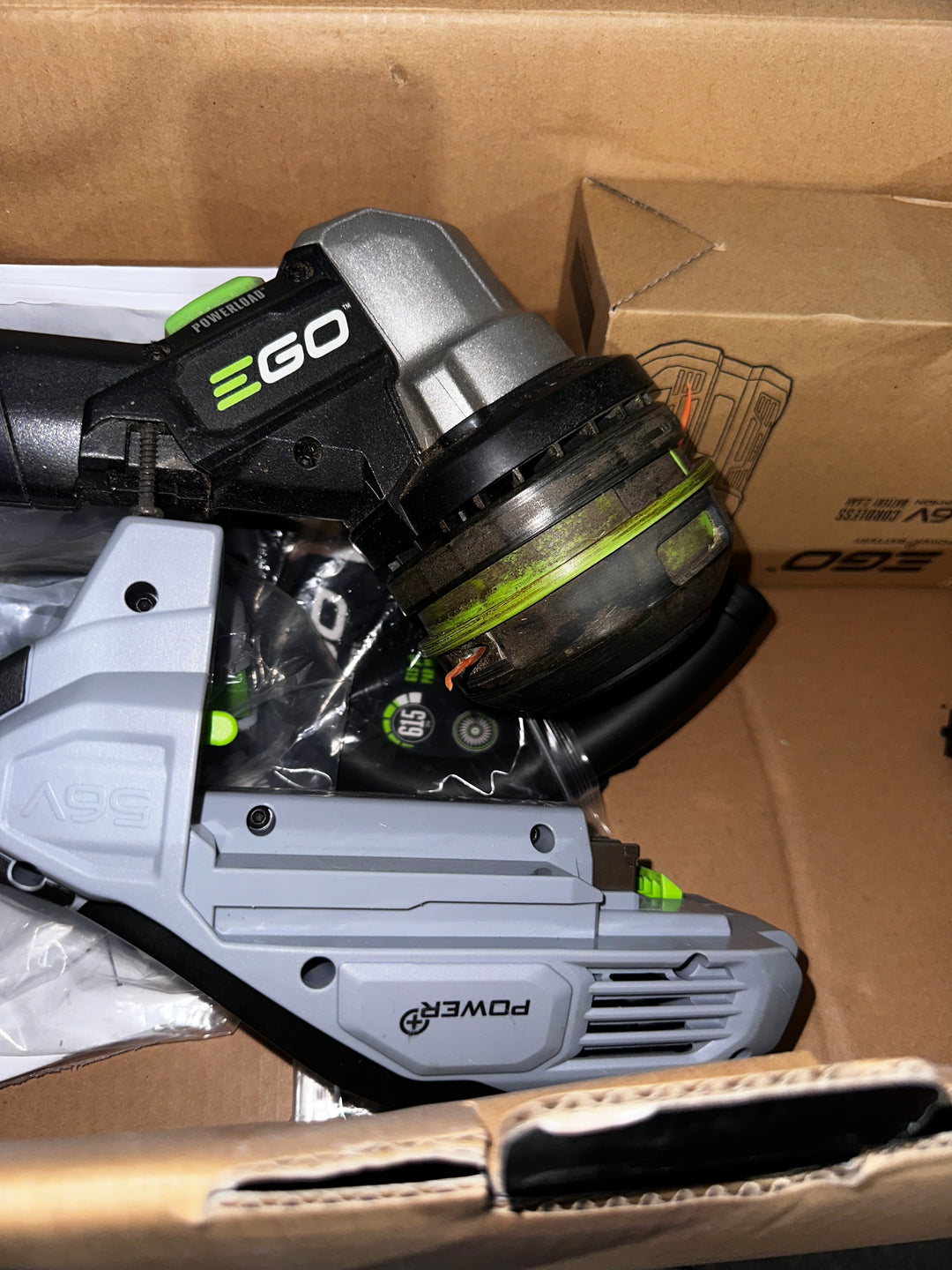 EGO POWER+ 56-volt Cordless Battery String Trimmer and Leaf Blower Combo Kit 2.5 Ah(used)
