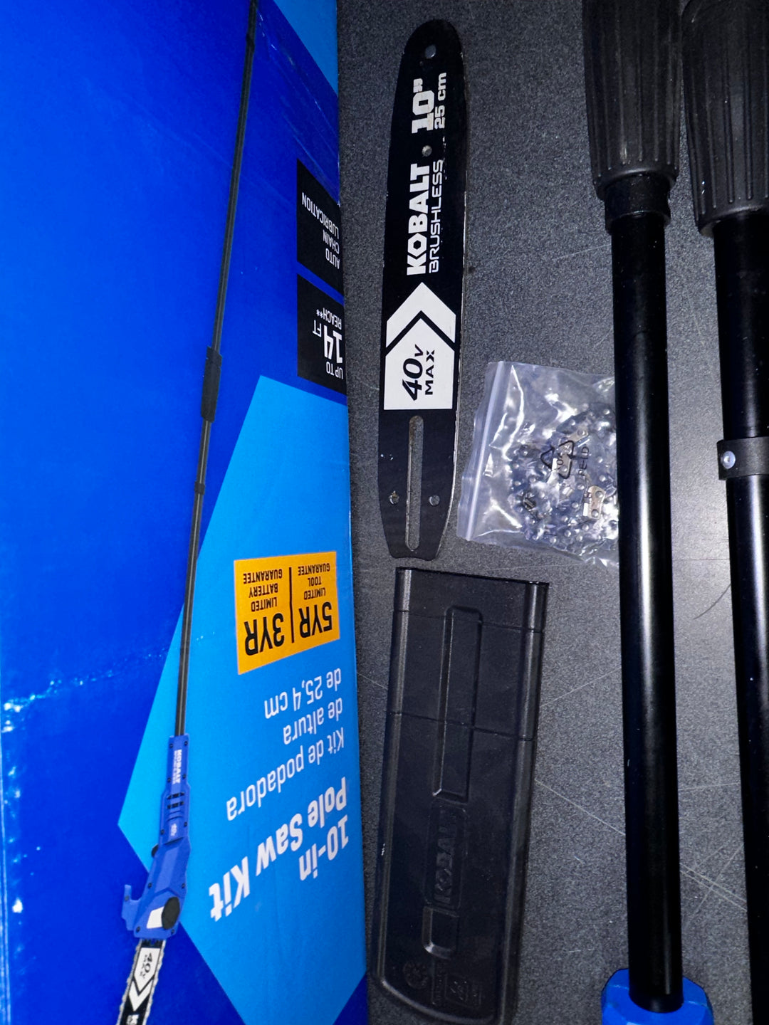 Kobalt Gen4 40-volt 10-in 2 Ah Battery Pole Saw (Battery and Charger Included) (used)