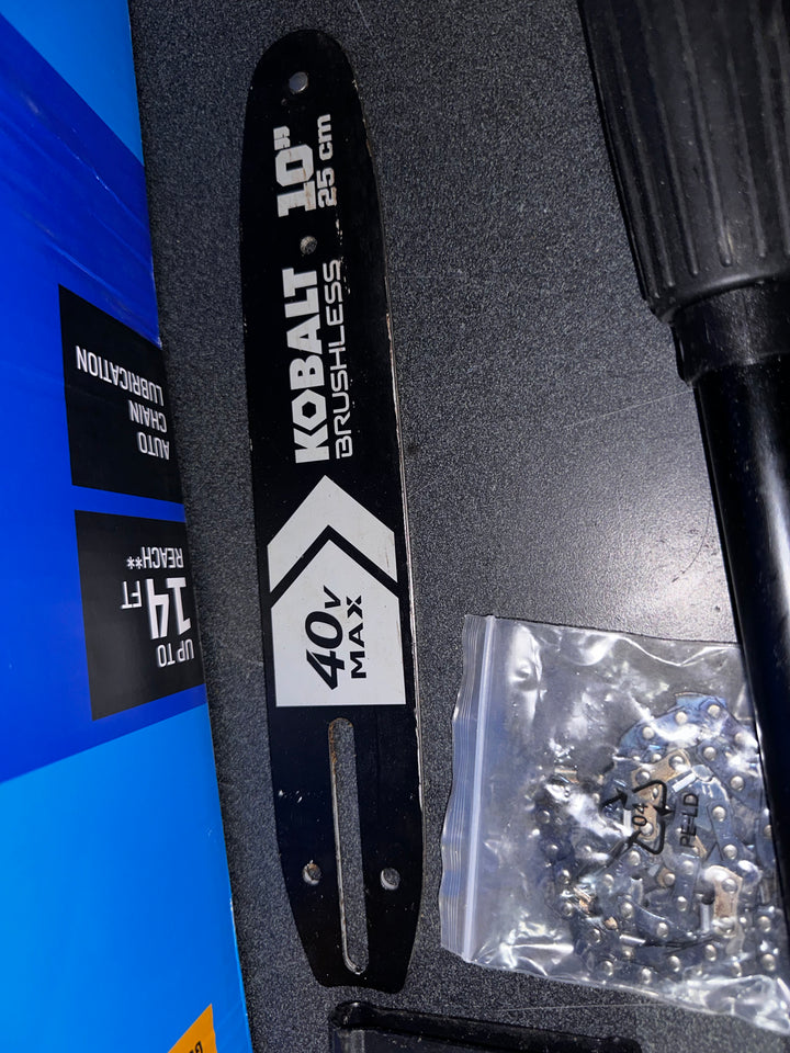Kobalt Gen4 40-volt 10-in 2 Ah Battery Pole Saw (Battery and Charger Included) (used)