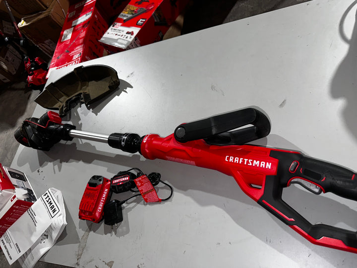 CRAFTSMAN V20 20-volt Max 13-in Straight Shaft Battery String Trimmer 2 Ah (Battery and Charger Included) (USED)