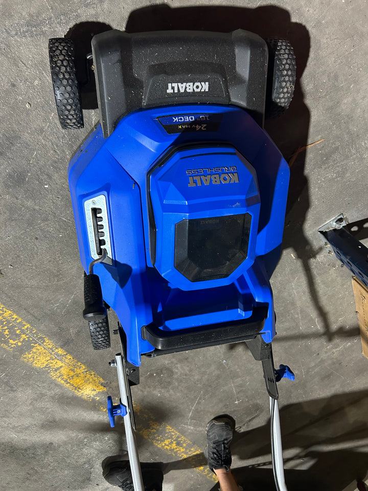 Kobalt 24-volt, 16-in Push Battery Walk Mower with (2) 4 Ah Battery Included (USED)