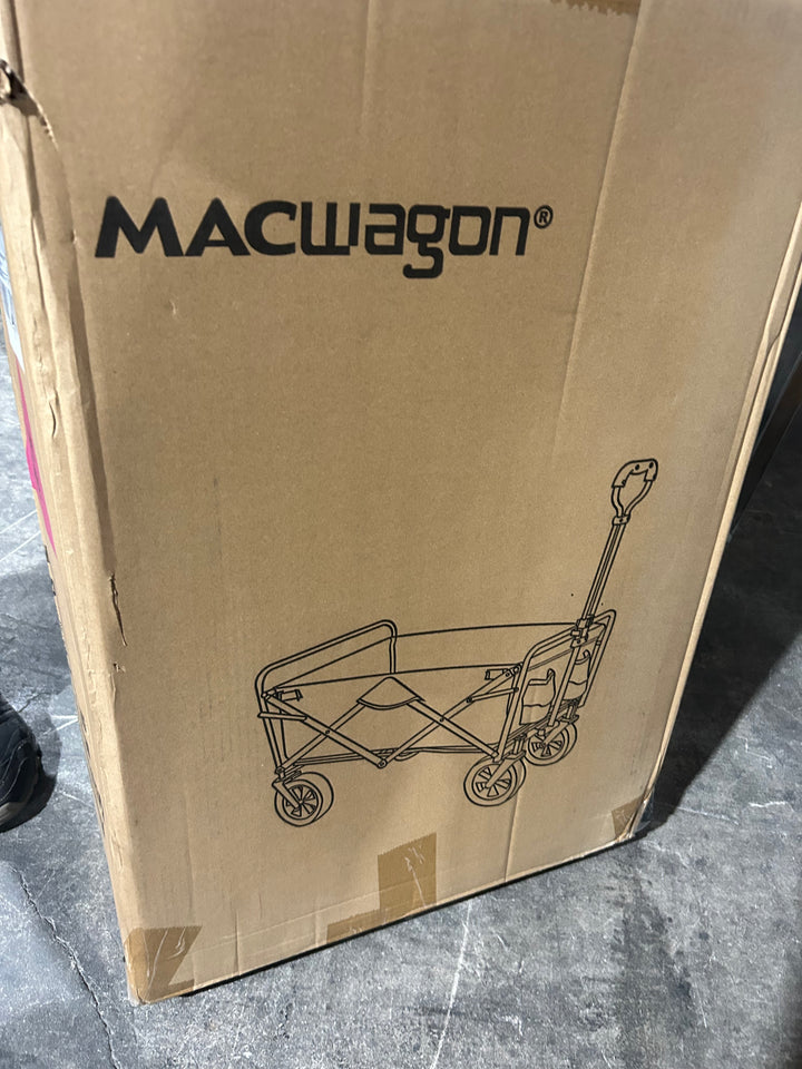 Mac Sports Collapsible Folding Outdoor Utility Wagon, Black (open box)