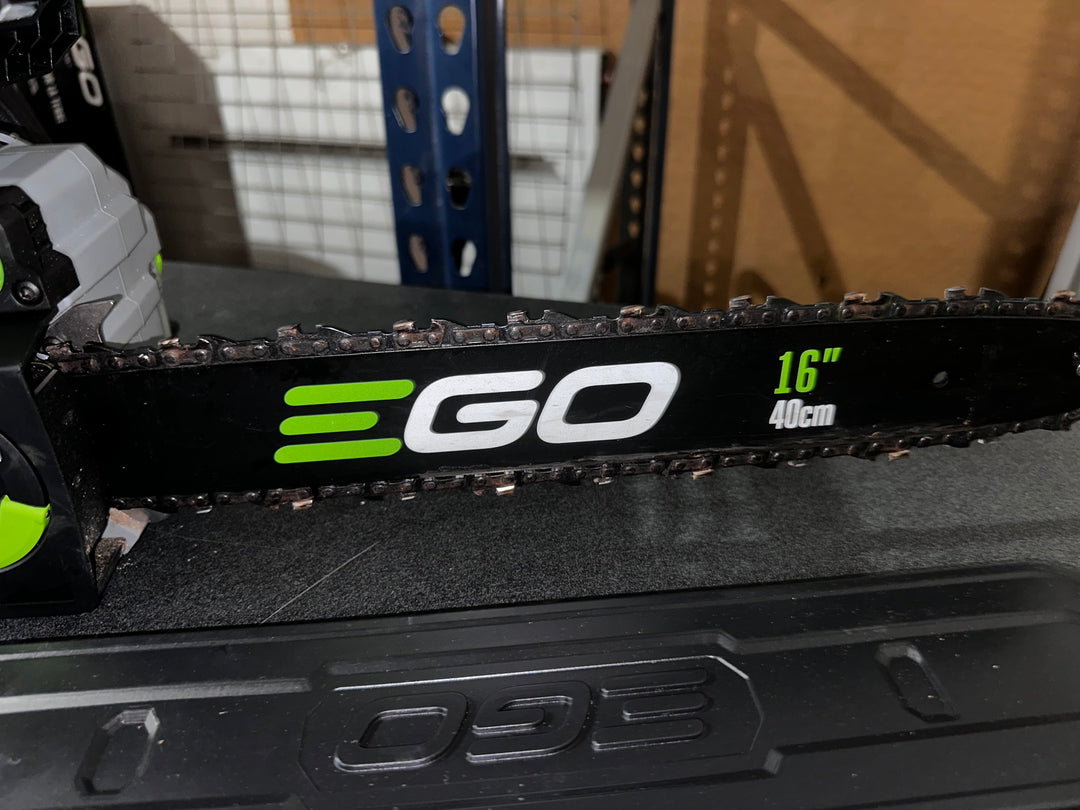 EGO 56-volt 16-in Battery 2.5 Ah Chainsaw (Battery and Charger Included) (used)