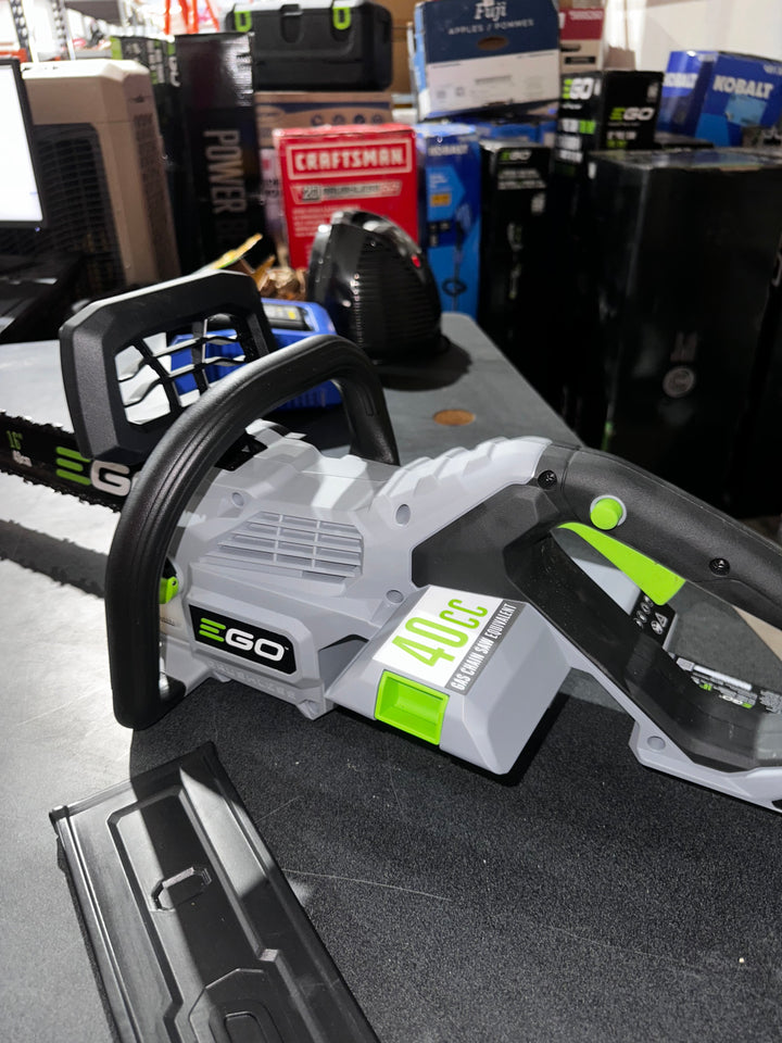 EGO 56-volt 16-in Battery 2.5 Ah Chainsaw (Battery and Charger Included) (used)