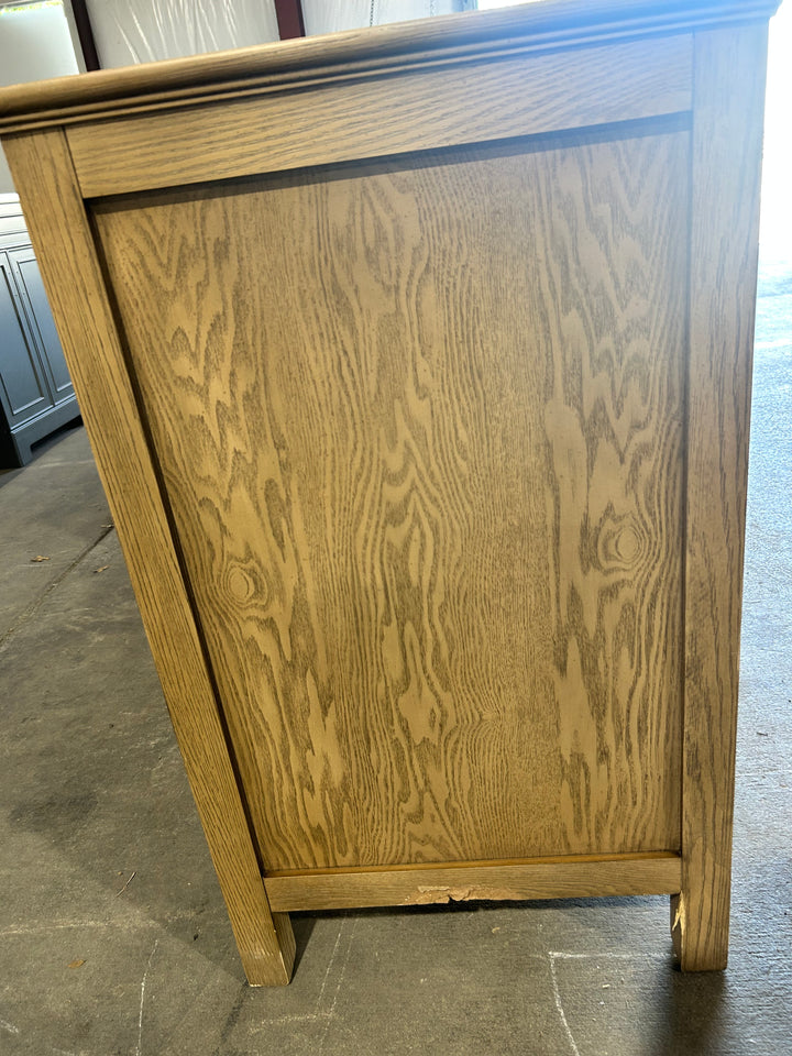 allen + roth Cantrell 72-in Clear Oak Undermount Double Sink Bathroom Vanity (DAMAGED) (NO TOP)